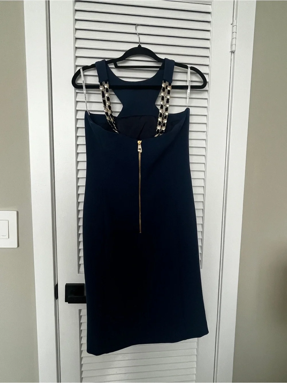 Versace collection Blue Halter Sheath Dress size 44 / size 10 - Picture 2 of 15